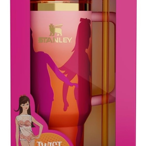 Stanley Barbie Tumbler - Pink and Orange - Picture 2 of 4